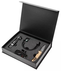 Подарочный набор Neo Tools (фонарь 99-026, туристический браслет 63-140, складной нож)