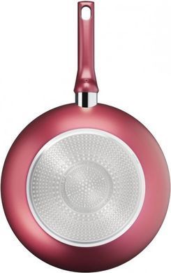 Сковорода Tefal Daily Chef ВОК, 28см, покрытие Titanium, алюм., индукция, Thermo-Spot, красный