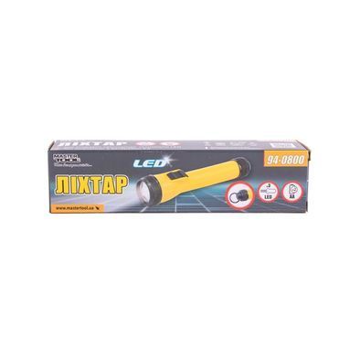 Фонарь MASTERTOOL 154х35 мм 3xLED 2xAA 94-0800