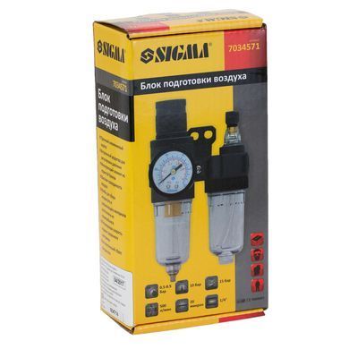 Блок подготовки воздуха в сборе 500 л/мин 1/4&rdquo; SIGMA (7034571)