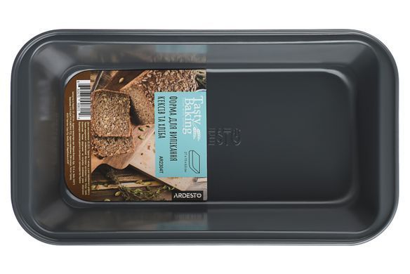 Форма для випікання Ardesto Tasty baking кексів,хліба 27*15*6,5 см, сірий,голубий, вуглецева сталь