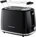 Тостер Russell Hobbs Eden 800Вт, пластик, підігрів,разморозка, чорний