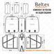 Комплект, 3D чехлы для сидений BELTEX Montana, black