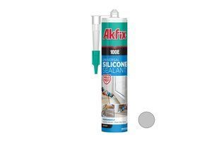 Силікон універсальний AKFIX 100Е 280 мл/325 г сірий SA046