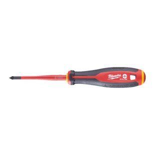 Викрутка з тригранною рукояткою ізольована VDE MILWAUKEE, PZ/SL1х80мм
