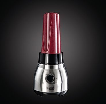 Блендер Russell Hobbs стационарный Steel Jug & Personal, 600Вт, чаша-1500мл, черно-серебристый