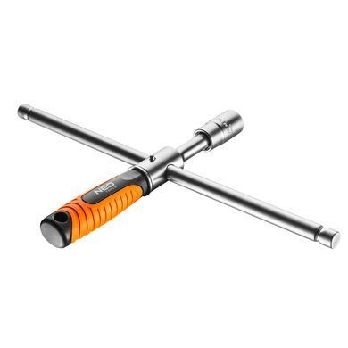 Ключ баллонный Neo Tools, 1/2", головки 17 и 19 мм, держатель прорезиненный