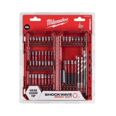 Набір біт SHOCKWAVE PACKOUT MILWAUKEE, (48шт) пластиковий кейс