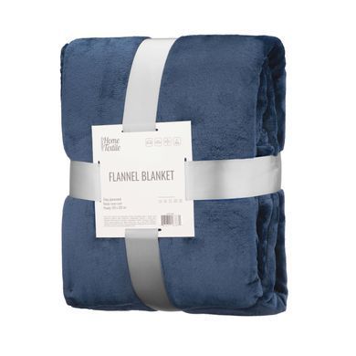 Плед Ardesto Flannel 160х200см, 100% полиэстер, синий темный