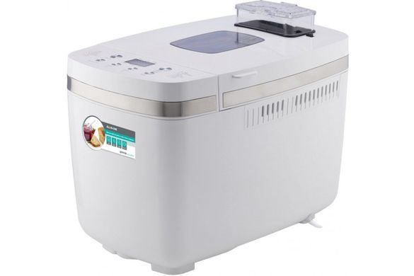 Хлебопечка Gorenje 750Вт, программ-14, макс.вес -1.350кг, форма прямоугольник, пластик, белый