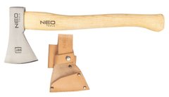 Сокира універсальна Neo Tools Bushcraft, рукоятка з ясена, шкіряний чохол, 34.5 см, 400 г