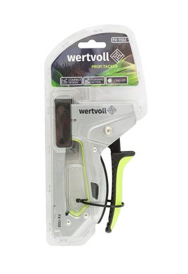 Степлер ресорний WERTVOLL для скоби 6-10 мм 11.3х0.7 мм корпус метал обгумована ручка FX-1102