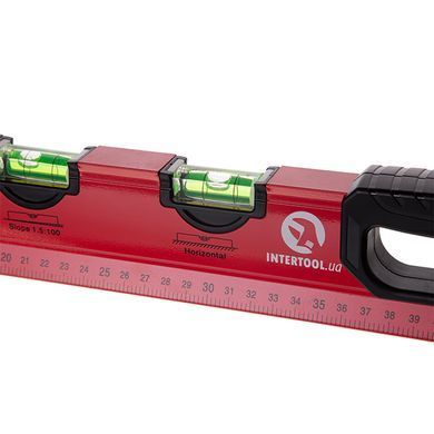 Уровень специальный 600 мм, 5 глазков INTERTOOL MT-1006