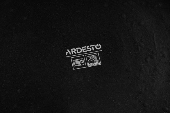 Тарелка обеденная Ardesto Trento, 26.5см, керамика, черный