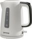 Електрочайник Gorenje 1.7л, Strix контроль, пластик, білий