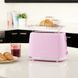 Тостер Russell Hobbs Eden 800Вт, пластик, підігрів,разморозка, малиновий