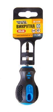 Отвёртка крестовая MASTERTOOL РН1х38 мм 48-5138