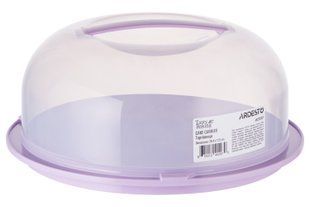 Тортовщица с крышкой Ardesto Tasty baking, 28.4х11.5см, пластик, лиловый