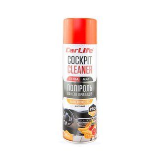 Полироль для приборной панели CarLife Cockpit Cleaner EXTRA MAT Мультифрукт, 500мл