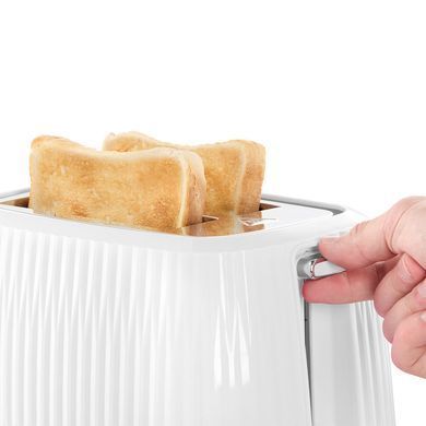 Тостер Russell Hobbs Eden 800Вт, пластик, підігрів,разморозка, білий