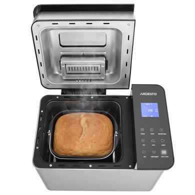 Хлебопечка ARDESTO 650Вт, программ-24, макс.вес -1кг, форма прямоугольник, нерж. сталь, серебристый