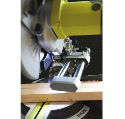 Пила торцювальна Ryobi EMS254L, 2000Вт, з протяжкою, 254 мм, 4500 об/хв, лазер