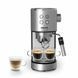 Кавоварка Krups ріжкова Virtuoso+ Tamping System 1л, мелена, ручний капучинатор, 15 бар, сірий