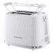 Тостер Russell Hobbs Eden 800Вт, пластик, підігрів,разморозка, білий
