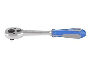 Трещотка 1/2" 250мм фиксатор (обрезиненная рукоятка)