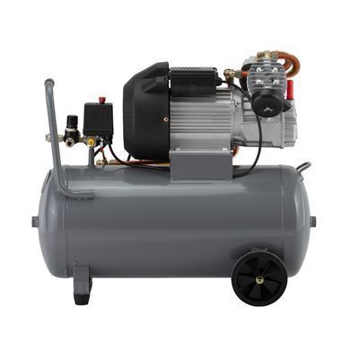 Компрессор 50 л, 3 кВт, 220 В, 10 атм, 420 л/мин, 2 цилиндра. INTERTOOL PT-0007