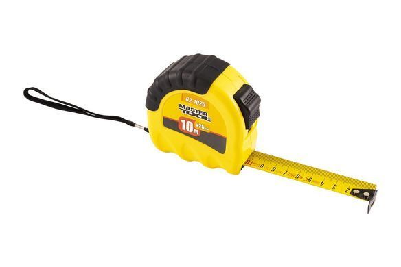 Рулетка MASTERTOOL "Shiftlock" 10 м 25 мм нейлоновое покрытие 62-1025