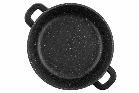 Кастрюля со стеклянной крышкой Ardesto Gemini Anzio, 4.4л, алюминий, черный