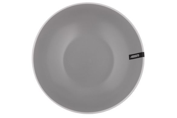 Тарілка супова Ardesto Cremona Dusty grey, 20см, кераміка, сірий
