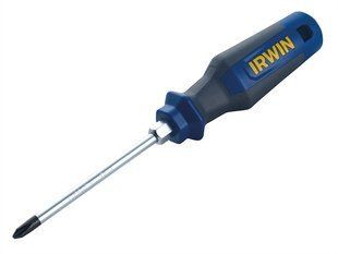 Отвёртка Pro Comfort PZ №2 x 125мм с шестигранной шейкой, IRWIN