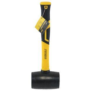 Киянка гумова чорна 450г фібергласова рукоятка SIGMA (4317361)