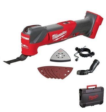 Інструмент багатофунціональний акумуляторний MILWAUKEE, M18 FMT-0X (каркас, універсальне лезо, шліфувальна підошва, шліфувальний