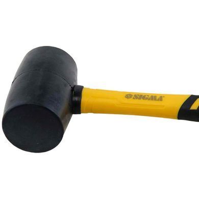 Киянка гумова чорна 450г фібергласова рукоятка SIGMA (4317361)
