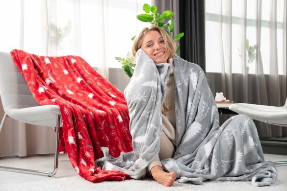 Плед ARDESTO Flannel, 160х200см, 100% полиэстер, елки.