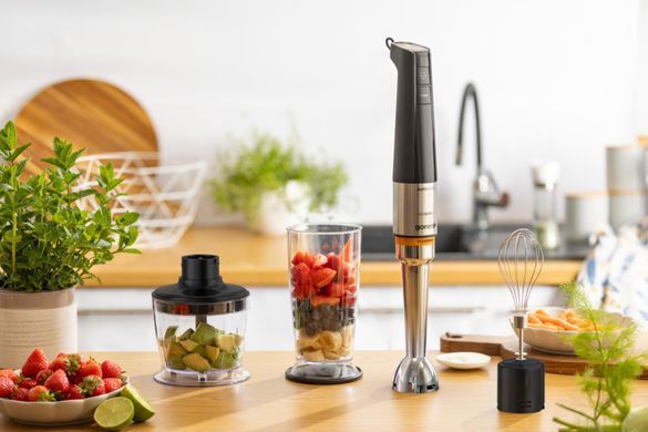 Блендер Gorenje погружной 1200Вт, 3в1, чаша-800мл, черный