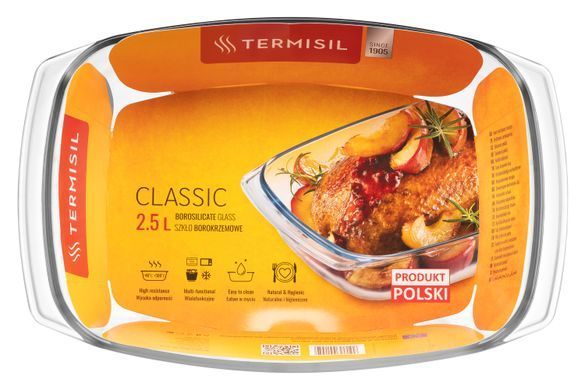Форма для запекания Termisil, прямоугольная, 2,5л