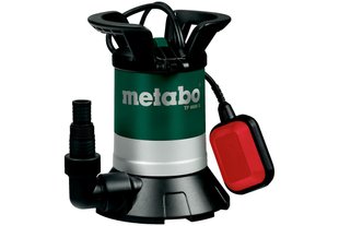 Насос дренажний для чистої води Metabo TP 8000 S, 350 Вт, 8 куб/год, висота подачі 7м, занурення до 5м., 4.3 кг