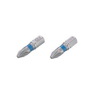 Комплект викруткових&nbsp;насадок PZ2 1/4" * 25 мм, S2, уп. 2 од., STORM INTERTOOL VT-0221