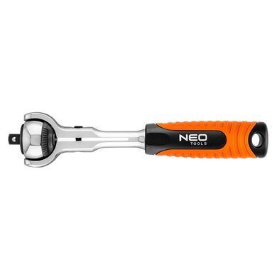 Ключ Neo трещеточный 1/4", 360&deg;, 72 зубца