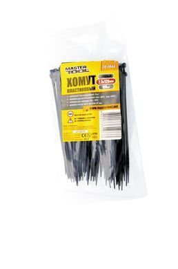 Хомут пластиковый MASTERTOOL 2.5х150 мм 100 шт черный 20-1845