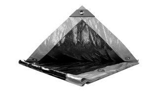 Тент універсальний MASTERTOOL TARPAULIN 10 &times; 12 м двосторонній 200 г/м&sup2; Silver/Black 89-5012