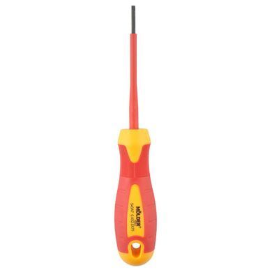 Отвертка Molder шлицевая диэлектрическая VDE 1000В, SL2.5x75mm
