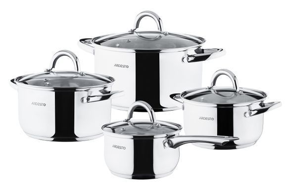 Набор посуды Ardesto Gemini Gourmet Andria, 8 пред., нержавеющая сталь