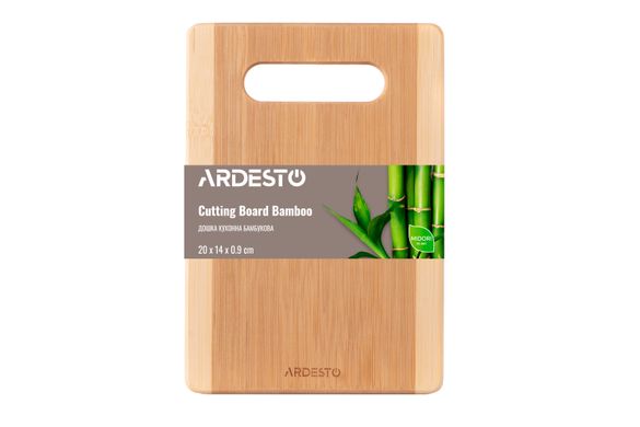 Дошка кухонна Ardesto Midori, 20*14*0.9 см, бамбук