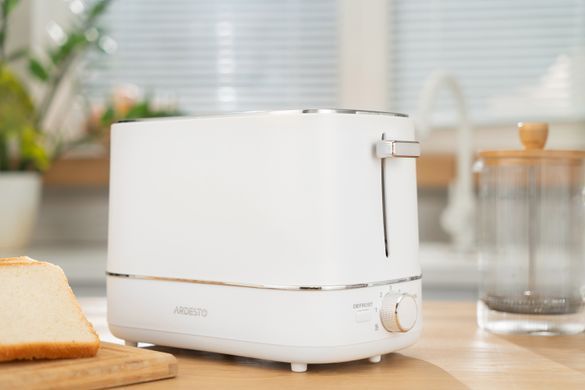 Тостер ARDESTO Timeless Elegance, 800Вт, пластик, 2 слоти, білий
