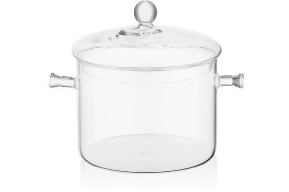 Кастрюля с крышкой Ardesto Black Mars, 2л, боросиликатное стекло